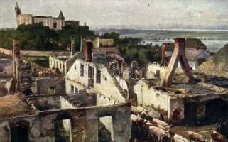 Összerombolt Jozefów / WWI Austrian-Hungarian military, destroyed Josefów, Kilophot K. 2353. (EK)