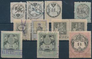 11 db bélyeg vízjel érdekességekkel