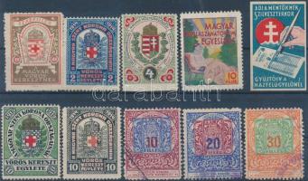 10 db vöröskereszt bélyeg