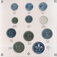 1993. 10f-200Ft 10x különféle db szettben, benne 200Ft Ag "MNB", 5Ft hiányzik! T:BU