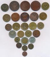Orosz Birodalom / Szovjetunió 26db vegyes fémpénz T:vegyes
Russian Empire / Soviet Union 26pcs of m...