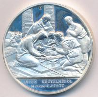 DN "Isten kegyelméből megszületett" jelzett Ag emlékérem (44,14g/0.925/42,5mm) T:PP kis ujjlenyomat