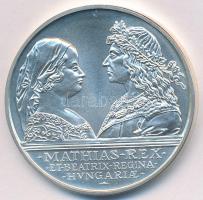 1990. 500Ft Ag "Mátyás király / Beatrix" T:BU