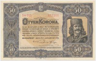 1920. 50K "Orell Füssli Zürich" T:I,I-