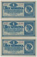 1920. 1K (3x) sorszámkövetők T:I,I-