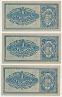 1920. 1K (3x) sorszámkövetők T:I,I-