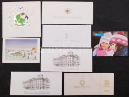 2011 Szerbia, Macedonia, Bosznia-Hercegovina és Montenegro minisztereinek és állami tisztviselőinek aláírása üdvözlőlapon, köztük pl.:Haris Lukovac, Vuk Jeremic, dr. Gjorge Ivanov, ect.összesen 8db