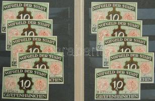 Német Birodalom 1920-as évek eleje nagy szükségpénz gyűjtemény 2 albumban 574db többségében klf sok ...