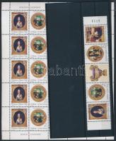 Festmények kisív + ívszéli ötöscsík Paintings mini sheet + margin stripe of 5