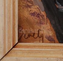 Berely jelzéssel: Férfi arc. Tempera, karton, 32×22 cm