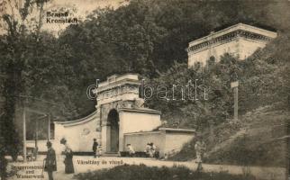 1906 Brassó, Kronstadt, Brasov; Vársétány, vízmű / Burgpromenade und Wasserwerk / castle promenade, water works (EK)