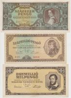 1945. 100.000P + 1946. 100.000.000P + 1.000.000MP + 100.000.000MP + 1.000.000BP T:I-,II,III