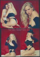 cca 1980 Domina és Femina közös délutánja, 7 db finoman erotikus fénykép, 13x9 cm / cca 1980 7 erotic photos, 13x9 cm