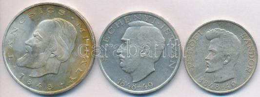 1948. 5Ft Ag "Petőfi" + 10Ft Ag "Széchenyi" + 20Ft Ag "Táncsics" &quot...