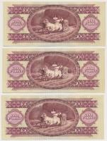 1984. 100Ft (3x) sorszámkövetők T:I
