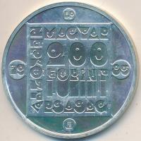 1985. 200Ft Ag "Természetvédelem - Mocsári teknős" T:BU