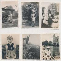 1932-1936 Árpásy Jenő pesterzsébeti családja emlékképei, többsége datálva, feliratozva (Budapesten 4...