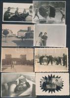 cca 1930 Vegyes tétel, 13 db fotó különféle témákról, 5x8 cm és 6x9 cm közötti méretekben