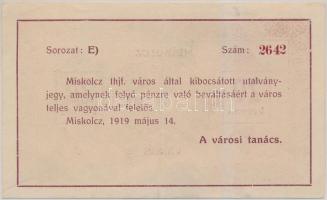 Miskolc 1919. május 14. 20K T:III
Adamo MIS-7.4