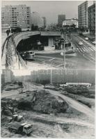 1982 Budapest, az Árpád híd felújítása, korszerűsítése, Karai Sándor felvételei, 13 db fotó, 13x18 c...