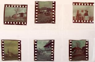 1942 Erdély, Körösfő, Kerny István (1879-1963) 6 db színes diapozitív felvétele a hagyatékából, 24x36 mm