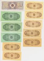 Kína 1953. 1F (7x) + 5F + 1980. 1J T:I-III
China 1953. 1 Fen (7x) + 5 Fen + 1980. 1 Jiao C:UNC-F