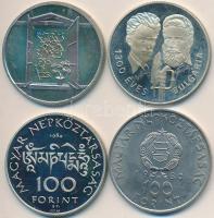 1980. 100Ft "Szovjet-magyar közös űrrepülés" + 1981. 100Ft "Bulgária 1300 éves" + 1984. 100Ft "Kőrösi Csoma Sándor" + 1985. 100Ft "Kulturális fórum" T:BU,PP