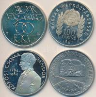 1980. 100Ft "Szovjet-magyar közös űrrepülés" + 1981. 100Ft "Bulgária 1300 éves" ...