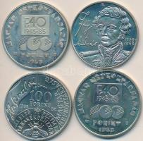 1983. 100Ft "FAO" (2x) + 1986-1990. 100Ft "Fáy András" (2x) T:BU,PP