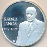 Kósa István (1953-) 1989. "Kádár János" Ag emlékérem (31.04g/0.925/38.6mm) T:PP