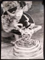 cca 1970 Koós Pál (1930-1982): Tánc, feliratozott vintage fotóművészeti alkotás, 39x29 cm