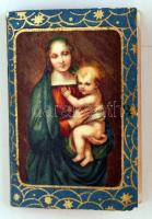 1929 Tárcanaptár, illusztrált kötésben. Szép állapotban, 5,5x3,5cm