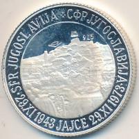 Jugoszlávia 1973. "Tito" Ag emlékérem (2.95g/0.925/20mm) T:PP
Yugoslavia 1973. "Tito...