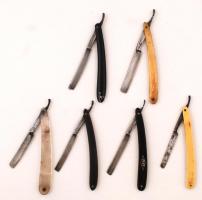 Régi borotvák, jelzettek, h:14 cm