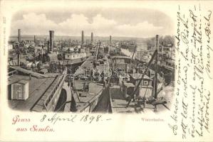 1898 Zimony, Zemun; Winterhafen / ship station