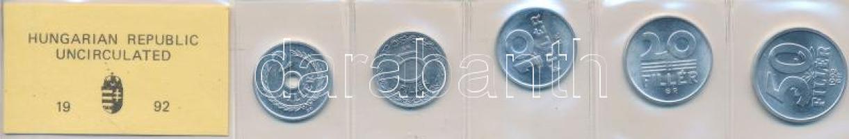 1992. 2f-50f 5klf db forgalmi sor fóliában T:1