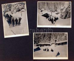 cca 1914-1918 Katonák élvezik a havat, 7 db fotó albumlapra ragasztva, 11x8 cm /
cca 1914-1918 Sold...