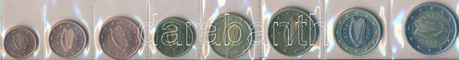 Írország 2002. 1c-2EUR (8xklf) forgalmi sor fóliában T:1
Ireland 2002. 1 Cent - 2 Euro (8xdiff) coi...