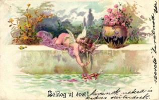 Angel, New Year, litho (EK)