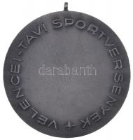 Gáll Gyula (1939-) DN "Velencei-tavi Sportversenyek" ezüstözött Br emlékérem füllel (70mm)...