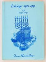 1991 Évkönyv 1985-1991. Bp. Országos Rabbiképző Intézet. Kiadói papír kötésben. pp.:402
