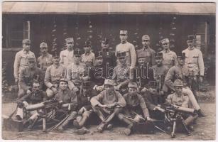 4 db RÉGI katonai fotólap / 4 old motive cards, soldiers photo