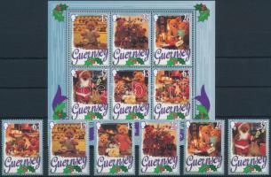 Christmas set + block, Karácsony sor + blokk