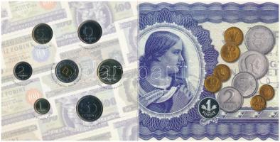 2006. 1Ft-100Ft 8klf db, forgalmi sor szettben, benne 1946-os 1Ft Ag "Hatvanéves a Forint" T:BU