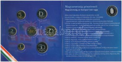 2004. 1Ft-100Ft 8klf db, szettben, benne 50Ft "Magyarország az EU tagja" T:PP Adamo FO38.1