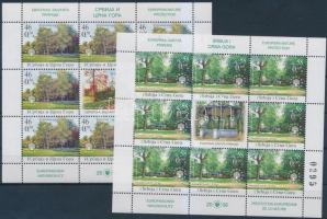 European nature reserves mini sheet set Európai természetvédelmi területek kisívsor