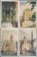 A Régi Budapest I.,II.,III.,IV. és V. sorozat, szignós művészlapok (Csánky D., Cserna, Háry, Dörre);...