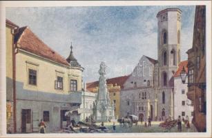 A Régi Budapest I.,II.,III.,IV. és V. sorozat, szignós művészlapok (Csánky D., Cserna, Háry, Dörre);...