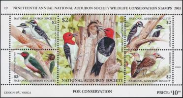 2003 Az amerikai Audobon társaság adománybélyeg blokkja