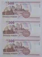 2011. 500Ft "EB" (3x) sorszámkövetők T:I